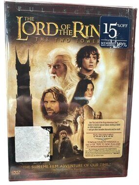 The Lord of the Rings-The Two Towers (DVD 2003, 2-Disc Set) Full Screen - Sealed